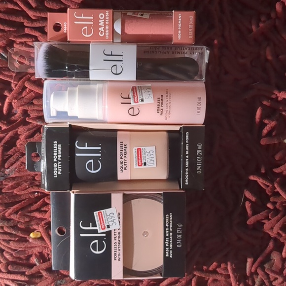 ELF Other - ELF - Primer, Putty, Putty Primer, Cheeky Lychee Blush, Putty Primer Brush
